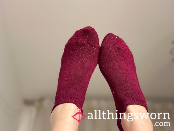 Old Burgundy Short Socks💝