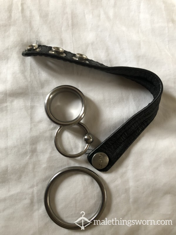 Old Colt Black Leather C*ck Strap (very Well Used)