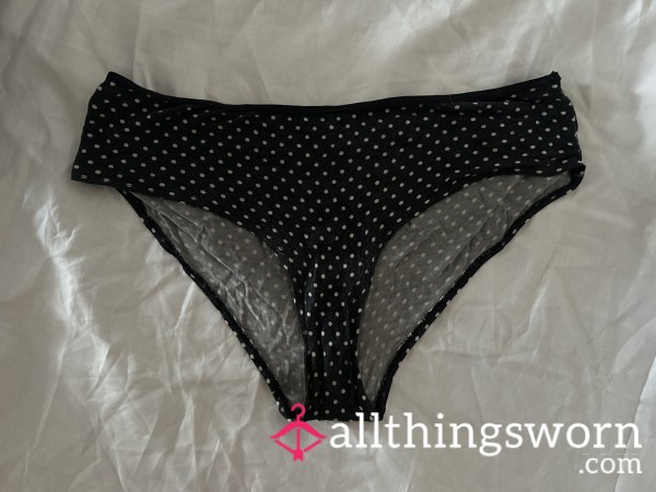 Old Cotton Navy Blue Polka Dot Full Backs