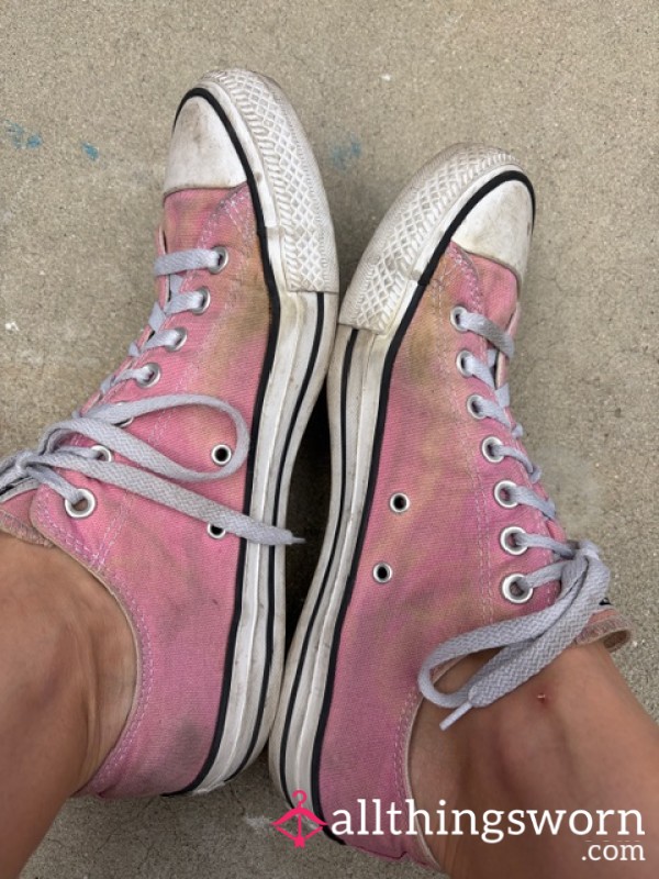 Old Dirty Sweat Stained Pink Chucks