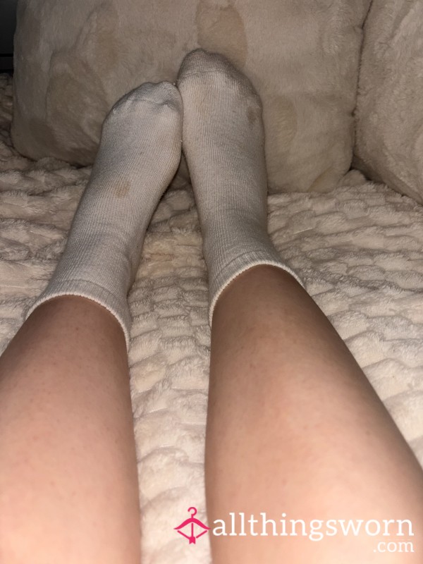 Old Dirty Tommy Hilfiger White Socks