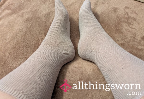Old Faded Lilac Socks - 24 Hours Wear Included In Price