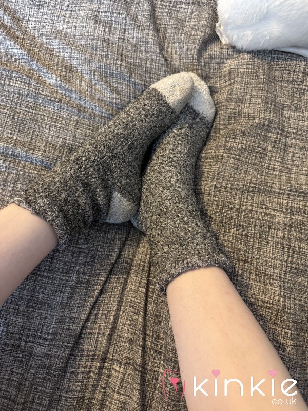Old Fluffy Socks. Freshly Worn