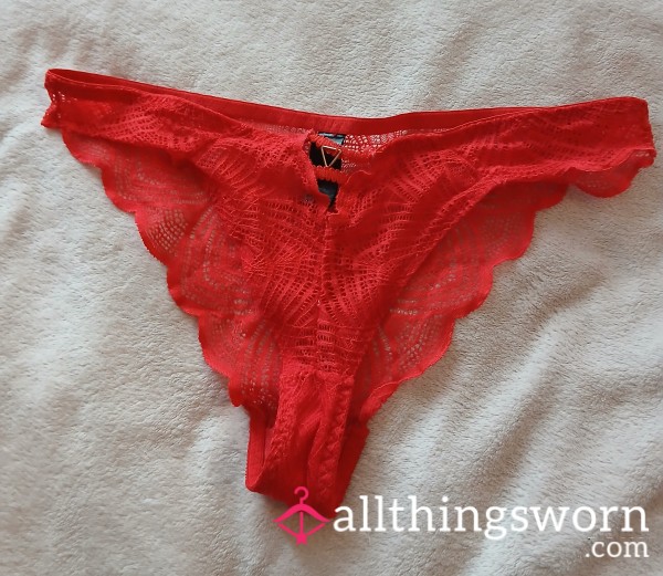 Old Lace Brazilian Panties, Size 12 - Available For Wear