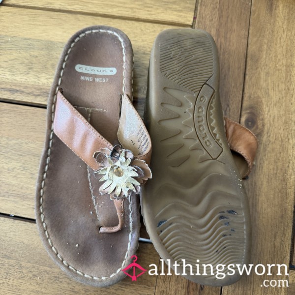 Old Leather Sandals, Starting To Get Smelly