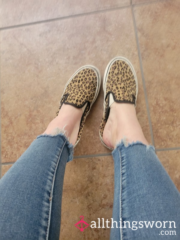 OLD Leopard Slip On Vans
