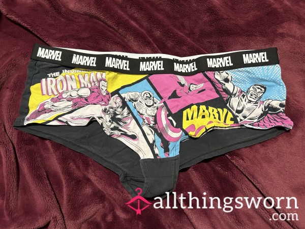 ~OLD MARVEL COMICS BOYSHORT COTTON PANTIES~