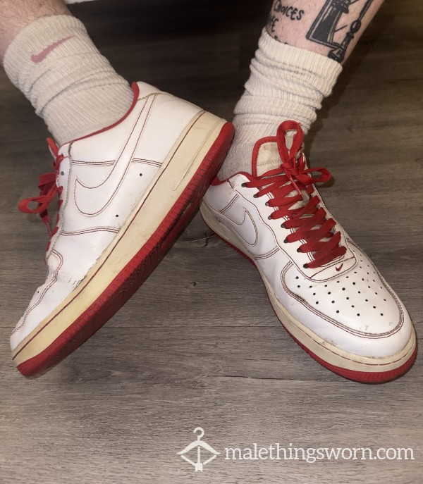 🪐👟 OLD Nike Air Force 1s, Stinking.. Scuffed & Well Worn! 👟🪐