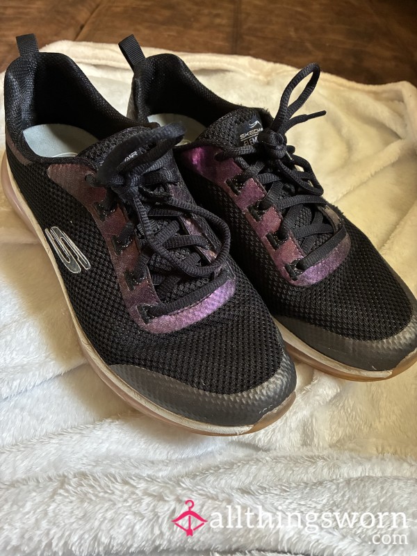 Old Purple And Black Sketchers