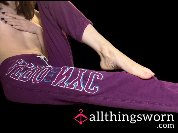 Old Purple Areopostile Logo Sweatpants