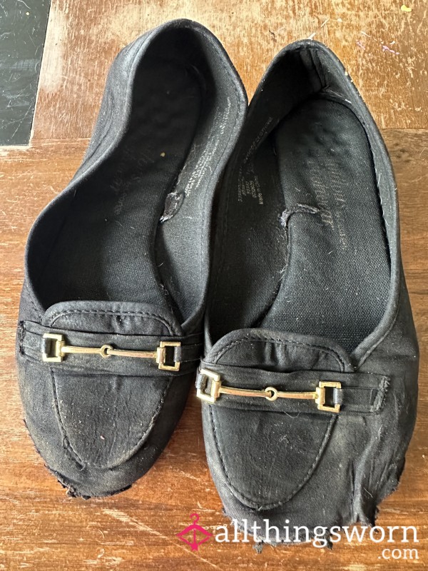 Old Ruined Dolly Shoes
