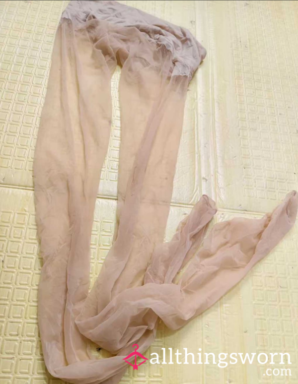 Old Skin Tone Nylon Pantyhose, Traditional Style