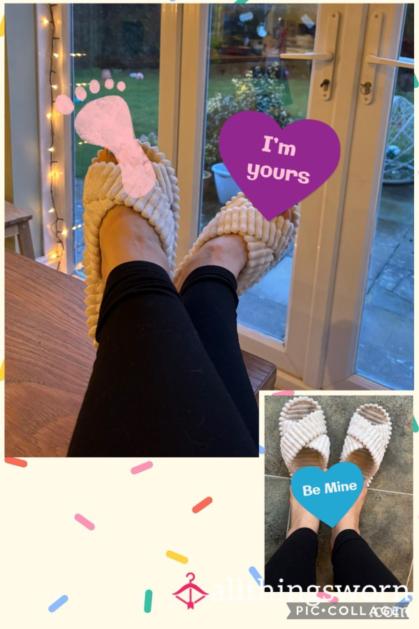 Old Slippers. Barely Any Sole Foam Left. Not Only Worn By Me. By Also By My Mum 😈🤤