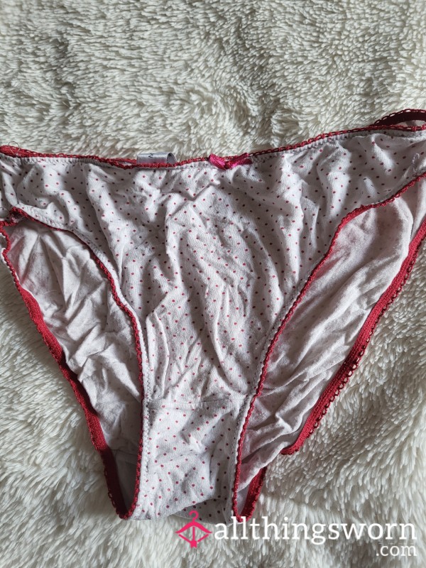 Old Spotty Cotton Knickers M