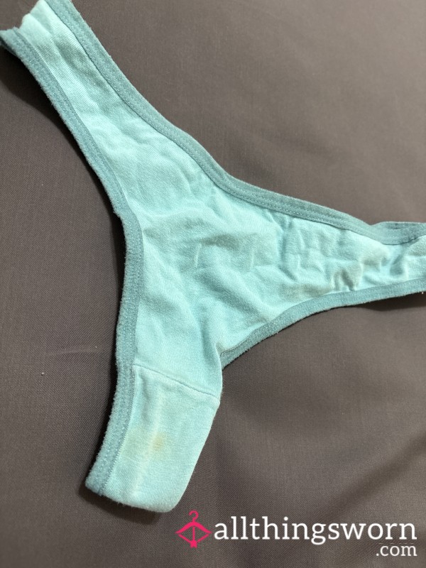 Old Stained Blue Thong