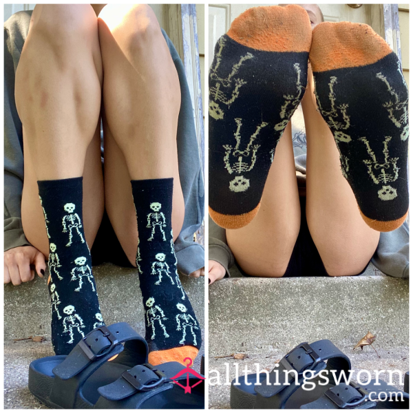 Old Stained Halloween Socks