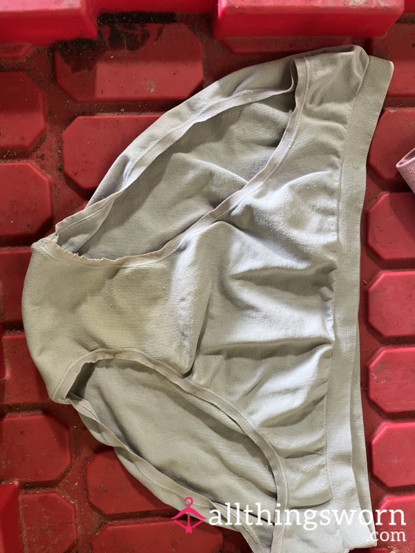 Old Stained Light Purple Panties