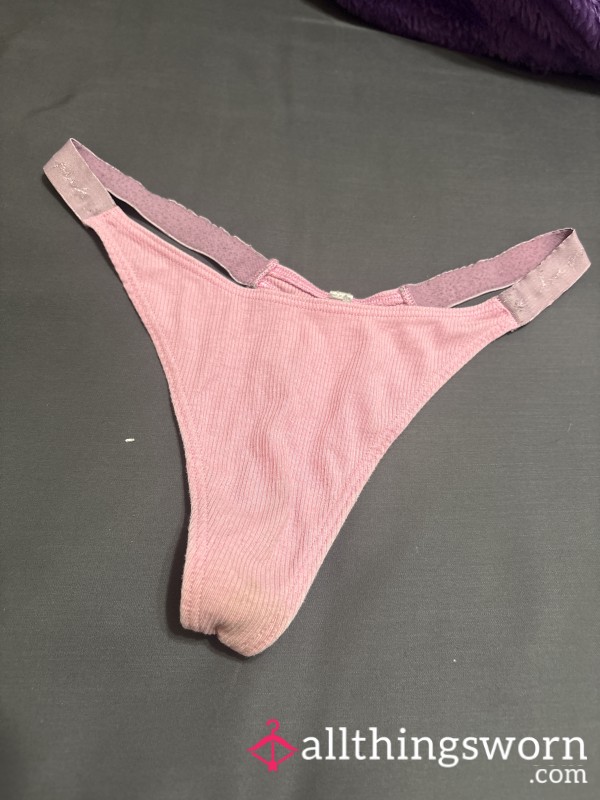 Old Stained VS Pink Thong