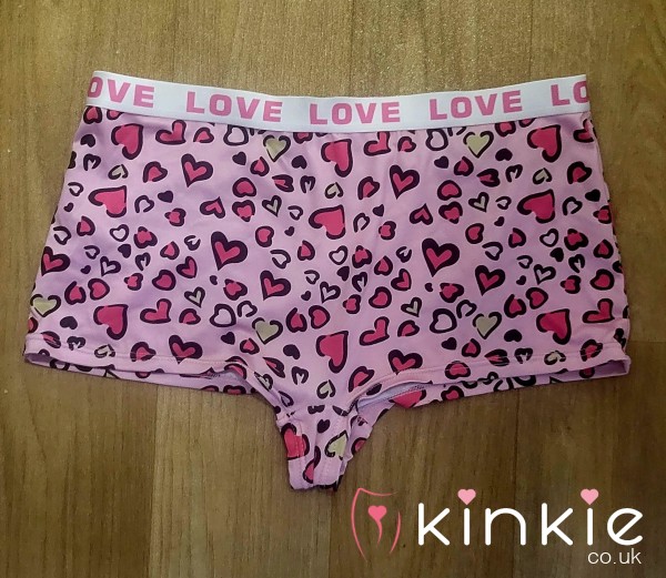 Old Stained Well Worn Girly Boxer Shorts