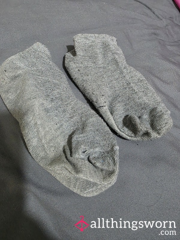 Old Sweaty Ankle Work Socks