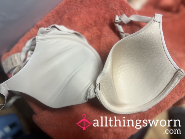 Old Tan Bra: Underwire Exposed