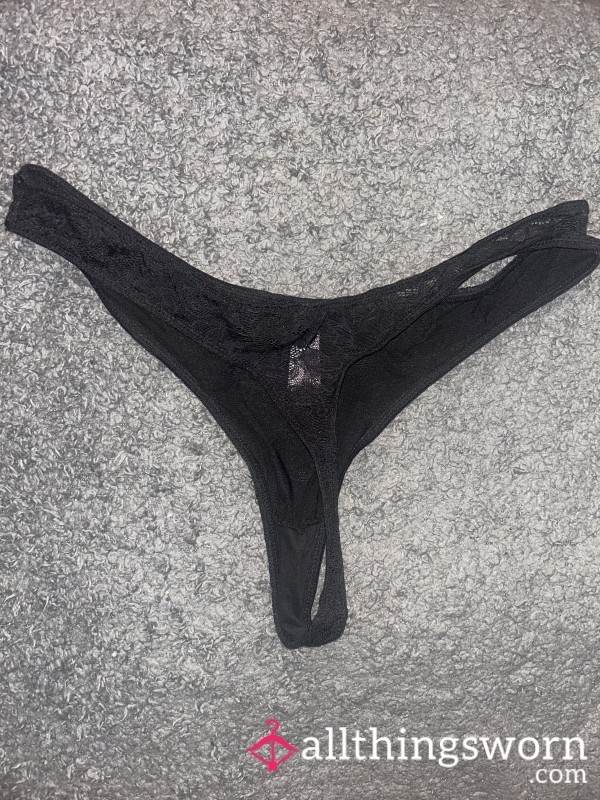 Black Mischievous Thong