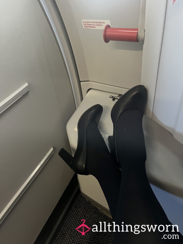 Old, Used And Tatty Cabin Crew Shoes