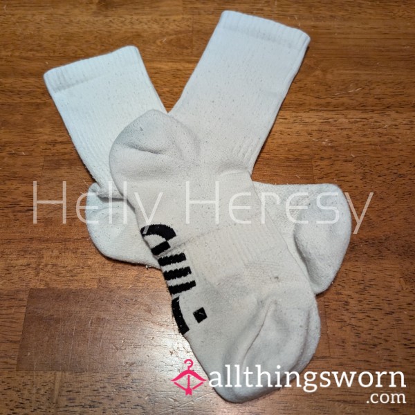 Old Used Crew Socks, Discolored Well Loved Custom Scenting