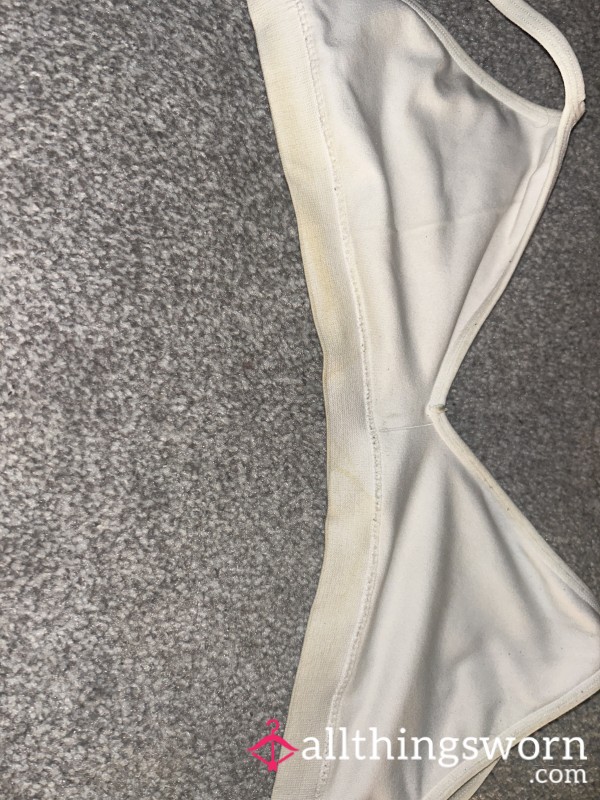 Old Very Used And Stained Used Cotton Sport Bra