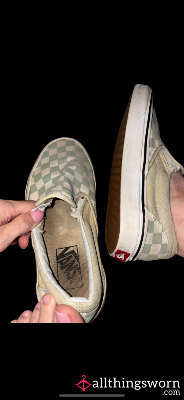 Old, Very Worn Checkered Vans