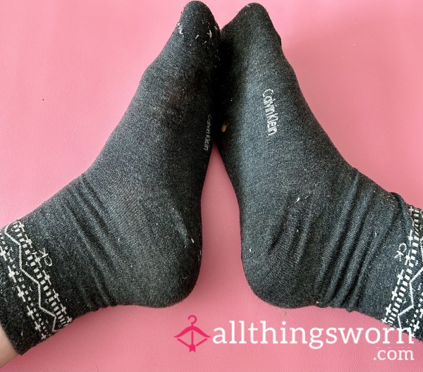 Old Well Loved Calvin Klein Socks Saved From The Bin