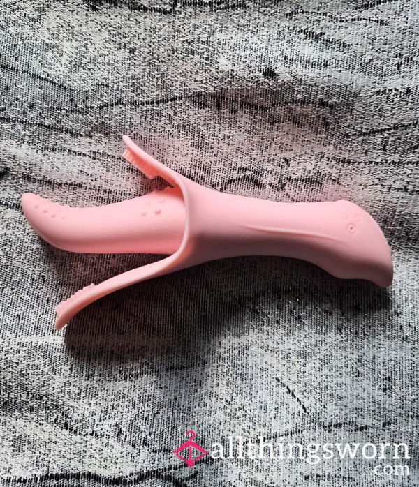 💕Old Well Used Light Pink Tounge Vibrator S** Toy Japanese Asian Girl Tattooed Fitness Model Toy