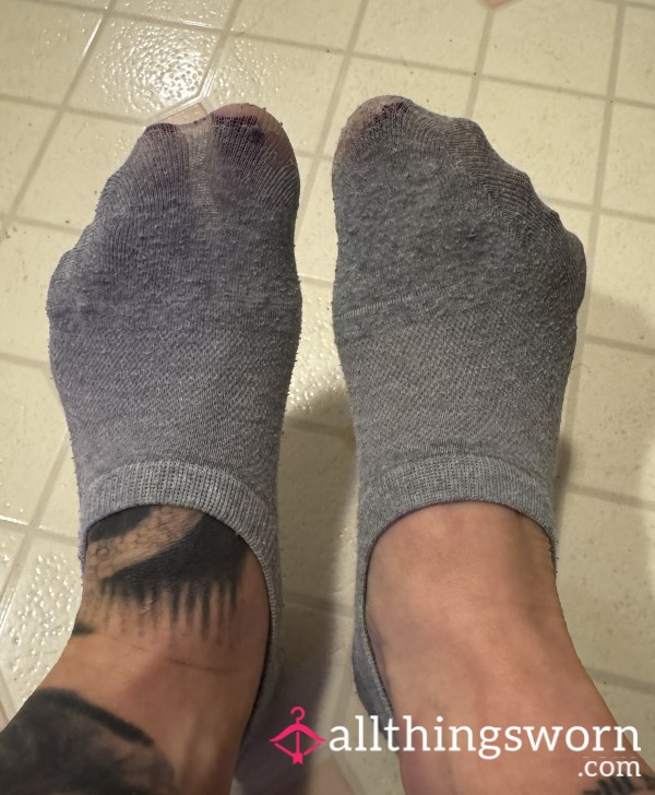 Old, Well Worn Ankle Socks 24hr