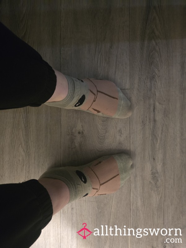 Old, Well Worn Trainers Socks