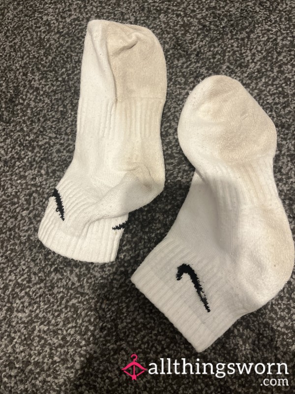 Old White Nike Gym Socks