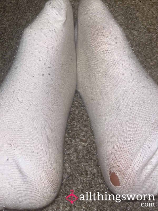 Old White Nike Socks