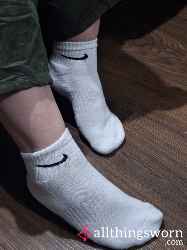 Old White Nike Socks