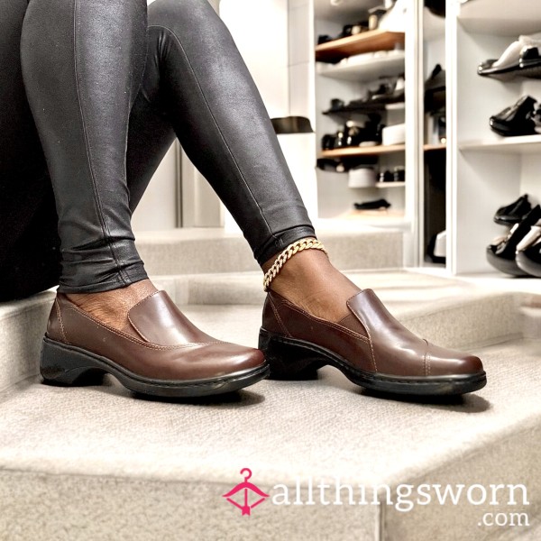 Clark’s Leather Old Work Shoes (brown)