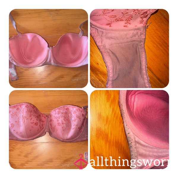 Old Worn 38C Pink Bra 🎀🩷