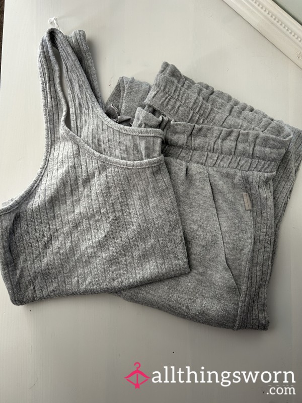 Sweaty, Old, Bobbly, Grey Pyjamas
