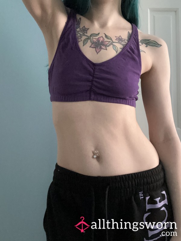 Old Worn Cotton Sports Bra