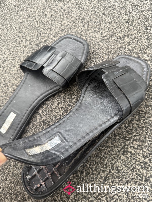 Old Worn Down Ripped Sandals