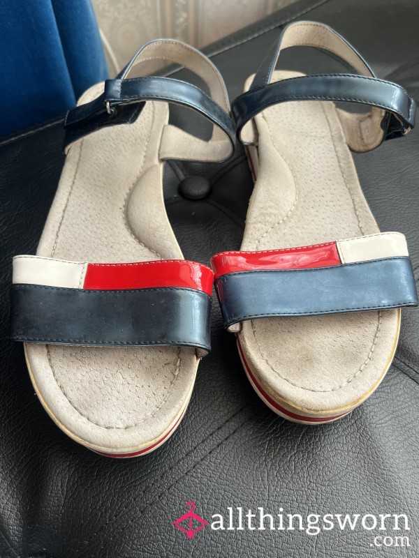 Old Worn Out To Bits Sandals