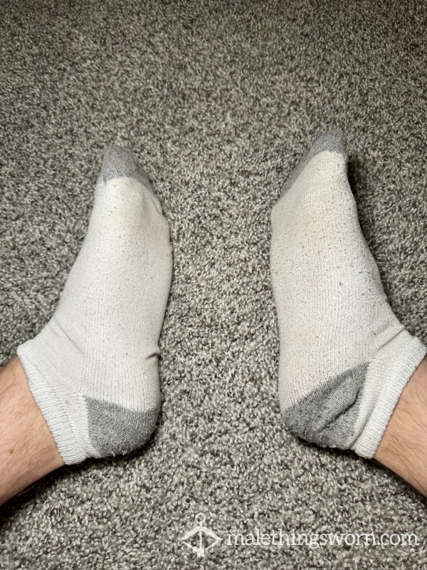 Old Worn White Socks - Pair #3