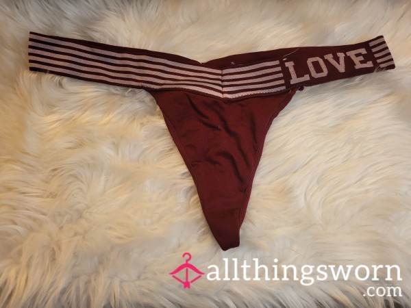 8 Year OLD XL SO Love Maroon Thong - 6 Saves