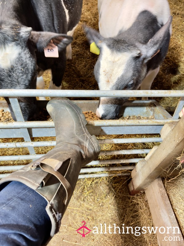Old/Well Used Farm Wellies - Real Farm