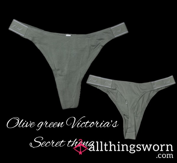 Olive Green Victoria’s Secret Thong 💚