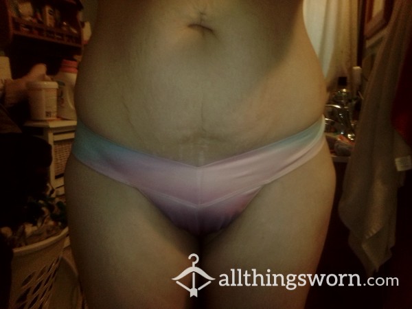 Ombré Blue/Pink/Purple Thong