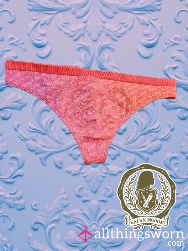 Ombre Pink Sunset Logo VS Thong XXL