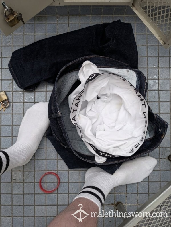 On That A** White Boxers